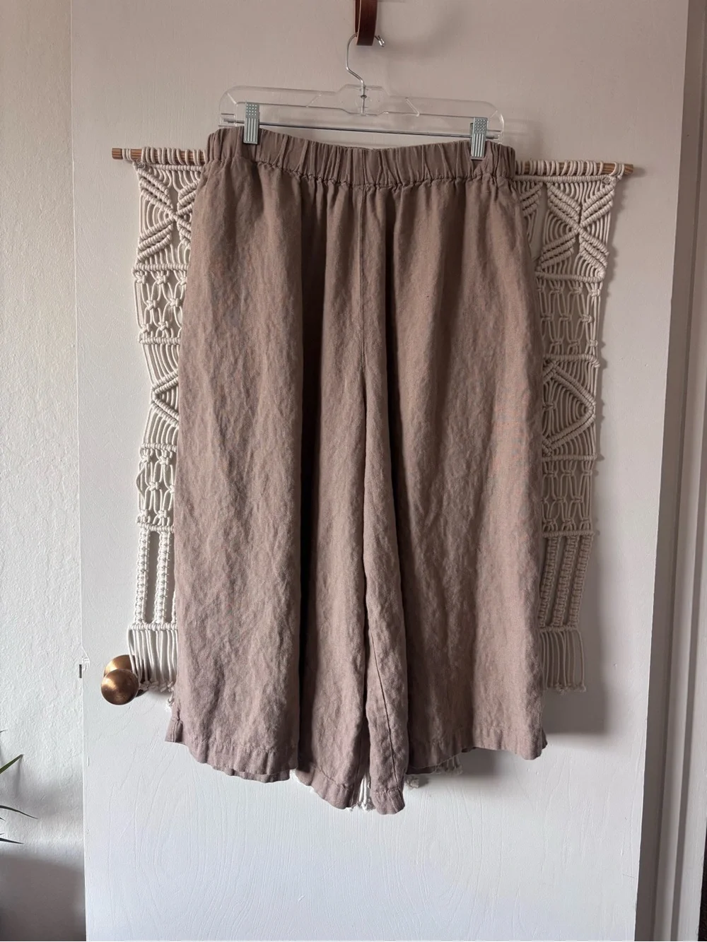 NPL taupe York midi pants Large - Picture 2 of 4